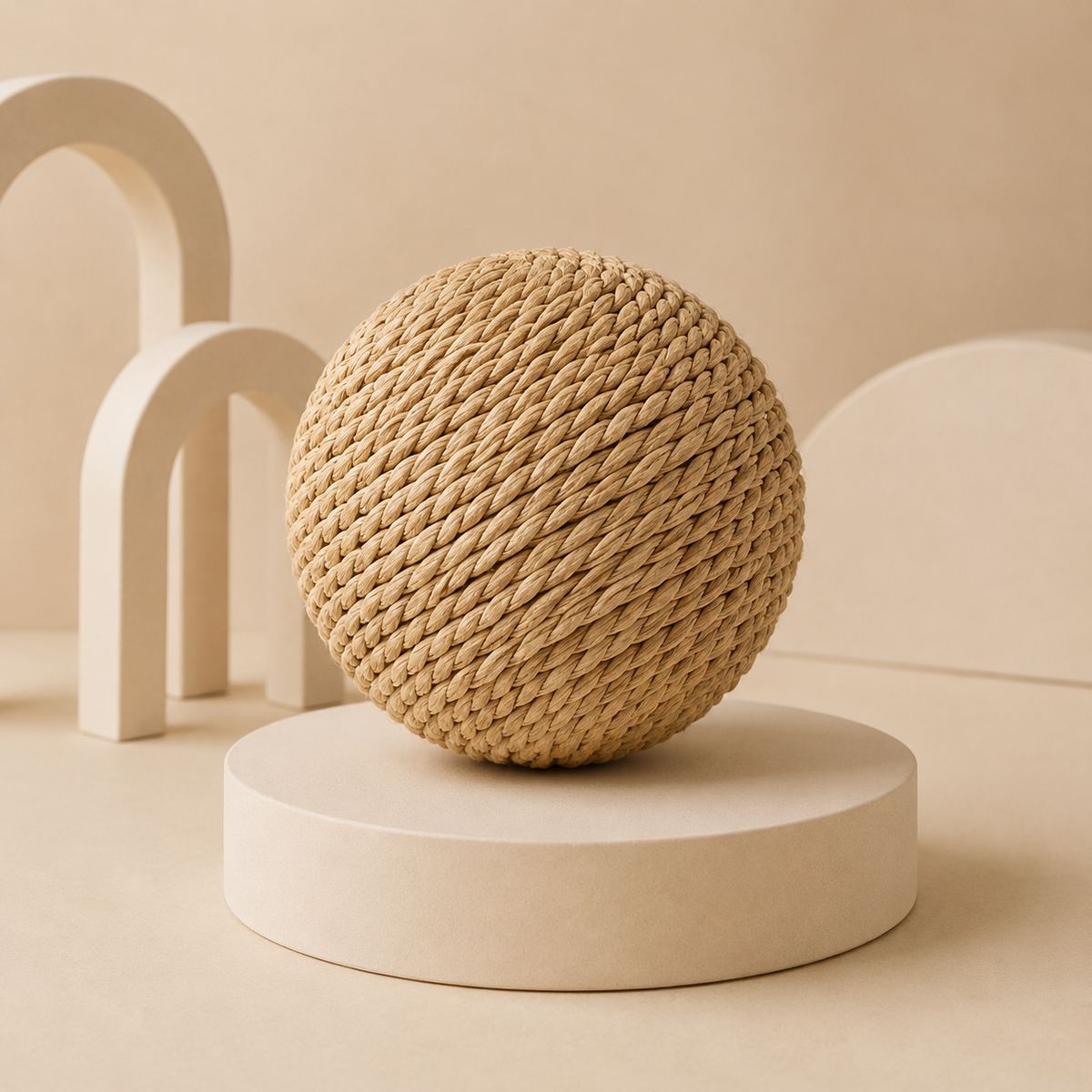 Bola de sisal natural para gatos